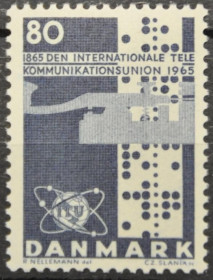 Інше Другое ^/--/^ Дания Космос Телекоммуникации ITU UIT 1965 ^_^^^ Данія Космос Телекомунікації ITU UIT 1965 - фото фото фото
