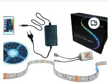 Інші вимірювальні прилади Другие измерительные приборы ^/--/^ Умная Smart RGB лента с Bluetooth модулем и пультом, 5 /--/ м ^_^^^ Розумна Smart RGB стрічка з Bluetooth модулем і пультом, 5 /--/ м - фото фото фото