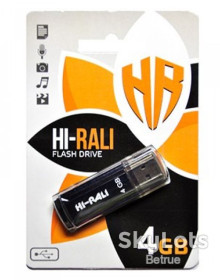 USB флешнакопичувачі USB флешнакопители ^/--/^ Флеш накопичувач HI RALI Shuttle 4 /--/ GB USB 2.0 чорний    (20048) ^_^^^ Флэш накопитель HI RALI Shuttle 4 /--/ GB USB 2.0 черный (20048) - фото фото фото