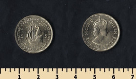 Інші країни Другие страны ^/--/^ Восточно-Карибские штаты 5 центов 1965 ^_^^^ Східно-Карибські штати 5 центів 1965 - фото фото фото