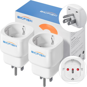 Інша техніка Другая техника ^/--/^ Набір мережевих адаптерів Bigfish EU to USA Plug Adapter  (2 Pack) *80983 ^_^^^ Набор сетевых адаптеров Bigfish EU to USA Plug Adapter (2 Pack) *80983 - фото фото фото