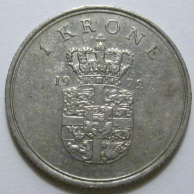 Данія Дания ^/--/^ Данія 1 крона 1972 року 41515 ^_^^^ Дания 1 крона 1972 года 41515 - фото фото фото
