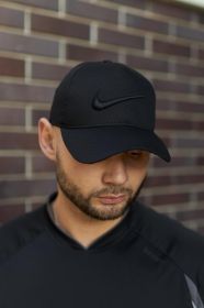 Літні головні убори Летние головные уборы ^/--/^ Кепка мужская Nike черная с черным лого ^_^^^ Кепка чоловіча Nike чорна з чорним лого - фото фото фото