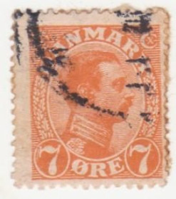 Скандинавія Скандинавия ^/--/^ Дания 1918 г..№ 100 гашеная ^_^^^ Данія 1918 р. No 100 гашена - фото фото фото