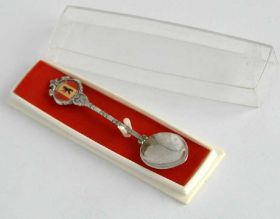 Кухонне начиння, посуд, столове срібло Кухонная утварь, посуда, столовое серебро ^/--/^ Ложечка коллекционная Hauptstadt Berlin, посеребр ^_^^^ Ложечка колекційна Hauptstadt Berlin, посрібла - фото фото фото