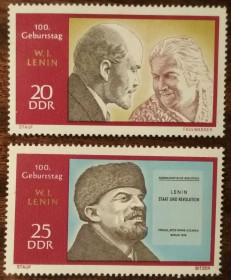 НДР, ФРН ГДР, ФРГ ^/--/^ ГДР 100-летие со дня рождения Ленина 1970 ^_^^^ НДР 100-річчя від дня народження Леніна 1970 - фото фото фото