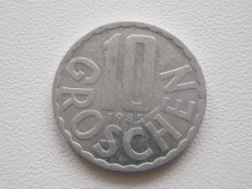 Австрія Австрия ^/--/^ Австрия 10 грошей 1985 года 19950 ^_^^^ Австрія 10 грошей 1985 - фото фото фото