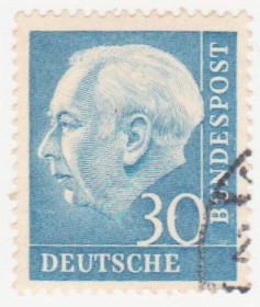 НДР, ФРН ГДР, ФРГ ^/--/^ ФРГ 1954 г. № 77 гашеная ^_^^^ ФРН 1954 р. No 77 гашена - фото фото фото