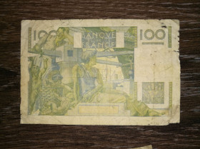 Франція Франция ^/--/^ FRANCE Франция 100 франков 3 декабря 1953 корректный ВЗ ^_^^^ FRANCE Франція 100 франків 3 грудня 1953 коректний ВЗ - фото фото фото