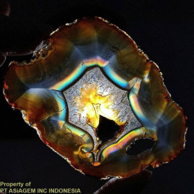 Агат Агат ^/--/^ Натуральный ирис агат срез 182.70 Ct  97 x 65 x 2.9 mm ^_^^^ Натуральний ірис агат зріз 182.70 Ct 97 x 65 x 2.9 mm - фото фото фото