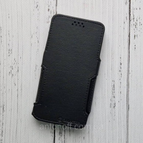 Зарядні пристрої Зарядные устройства ^/--/^ Чохол-книжка для Prestigio PSP /--/ 5530 Grace Z /--/ 5 шкіряний, чорний ^_^^^ Чехол-книжка Prestigio PSP /--/ 5530 Grace Z /--/ 5 для телефона Черный - фото фото фото
