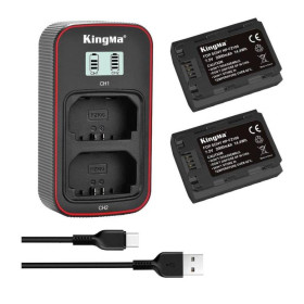 Акумулятори Аккумуляторы ^/--/^ 3-Pack KingMa Sony NP-FZ /--/ 100 (2 АКБ KingMa NP-FZ /--/ 100 и 1 ЗУ на две батареи) ^_^^^ 3-Pack KingMa Sony NP-FZ /--/ 100 (2 АКБ KingMa NP-FZ /--/ 100 і 1 ЗУ на дві батареї) - фото фото фото