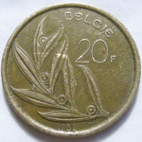 Бельгія Бельгия ^/--/^ Бельгія 20 франків 1982 року BELGIË #6 /--/ П /--/ 1755 ^_^^^ Бельгия 20 франков 1982 года BELGIË #6 /--/ П /--/ 1755 - фото фото фото