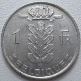 Бельгія Бельгия ^/--/^ Бельгія 1 франк 1980 року Belgique 42731 ^_^^^ Бельгия 1 франк 1980 года Belgique 42731 - фото фото фото