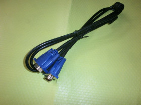 Кабелі Кабели ^/--/^ Новий якісний кабель VGA-VGA 1.2 /--/ м      (2 феритові фільтри, захист від завад) ^_^^^ Новый качественный кабель VGA-VGA 1.2 /--/ м (2 ферритовые фильтры, защита от помех) - фото фото фото