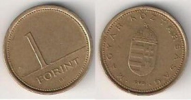 Угорщина Венгрия ^/--/^ Венгрия  1 форинт 1999 г. ^_^^^ Угорщина 1 форинт 1999 р. - фото фото фото