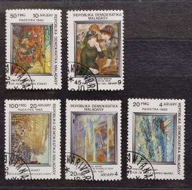 Мистецтво Искусство ^/--/^ Мадагаскар 1985 г - Картины ^_^^^ Мадагаскар 1985 — Картини - фото фото фото