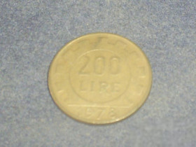 Італія і Ватикан Италия и Ватикан ^/--/^ Италия-1978 г.-200 лир ^_^^^ Італія-1978 р.-200 лір - фото фото фото