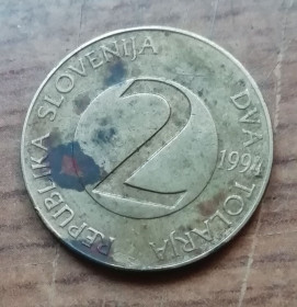 Словенія Словения ^/--/^ Словенія. СЛОВЕНИЯ  2 толар 1994  ЛАСТІВКА-фауна ^_^^^ Словения. СЛОВЕНИЕ 2 ТОЛАР 1994 ЛАСТЕЙКА-ФАУНА - фото фото фото