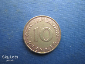 НДР, ФРН ГДР, ФРГ ^/--/^ Монета 10 пфенігів Німеччина ФРН 1971 F ^_^^^ Монета 10 пфеннигов Германия ФРГ 1971 F - фото фото фото