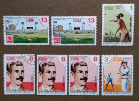 Спорт Спорт ^/--/^ Куба 1974 г - История бейсбола, 11 шт  (см.фото) ^_^^^ Куба 1974 - Історія бейсболу, 11 шт (див.фото) - фото фото фото