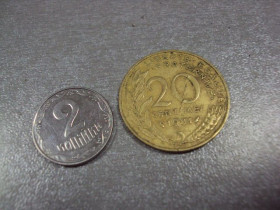Франція Франция ^/--/^ монета франция 20 сантимов 1981 №8397 ^_^^^ монета франція 20 сантимів 1981 No /--/ 8397 - фото фото фото