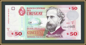 Уругвай Уругвай ^/--/^ Уругвай 50 песо 2011 P-87 (87 /--/ b) UNC ^_^^^ Уругвай 50 песо 2011 P-87 /--/ b UNC - фото фото фото