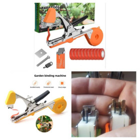 Секатори, сучкорізи, ножиці Секаторы, сучкорезы, ножницы ^/--/^ Степлер посилений тапенер підв&amp;#039;язувач набір зі стрічками 10 шт. і пачка скоб ^_^^^ Степлер усиленный тапенер подв&amp;#039;язытель набор с лентами 10 шт. и пачка скоб - фото фото фото