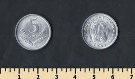 Інші країни Другие страны ^/--/^ Мали 5 франков 1961 ^_^^^ Малі 5 франків 1961 - фото фото фото