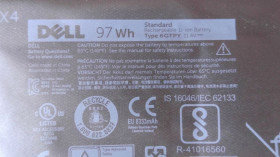 Акумулятори Аккумуляторы ^/--/^ Батарея DELL 6 /--/ GTPY, оригинал, б/у, состояние &amp;quot;Poor&amp;quot; ^_^^^ Батарея DELL 6 /--/ GTPY, оригінал, б/у, стан &amp;quot;Poor&amp;quot; - фото фото фото