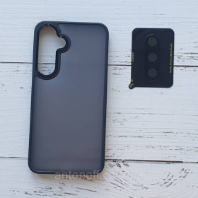 Зарядні пристрої Зарядные устройства ^/--/^ Чохол для Samsung Galaxy S /--/ 24 Plus (S /--/ 926) із захисним склом на камеру, ТПУ, чорний ^_^^^ Чехол Samsung S /--/ 721 /--/ B Galaxy S /--/ 24 FE для смартфона Black - фото фото фото