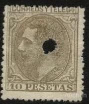 Іспанія Испания ^/--/^ Испания 1879 /--/ г. № 184 oder ^_^^^ Іспанія 1879 р. No 184 oder - фото фото фото