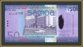 Австралія і Океанія Австралия и Океания ^/--/^ Самоа 50 тала 2014 P-41  (41 /--/ b) UNC ^_^^^ Самоа 50 тала 2014 P-41 (41 /--/ b) UNC - фото фото фото
