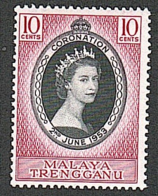 Малайзія Малайзия ^/--/^ Тренгану, Малайская Федерация  (1953) Британский протекторат. Коронация королевы Елизаветы II ^_^^^ Тренгану, Малайська Федерація (1953) Британський протекторат. Коронація королеви Єлизавети II - фото фото фото