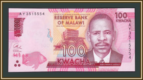 Малаві Малави ^/--/^ Малави 100 квача 2016 P-65  (65 /--/ b) UNC ^_^^^ Малавы 100 квача 2016 P-65 (65 /--/ b) UNC - фото фото фото