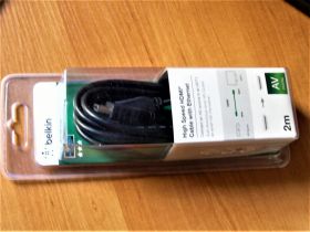 Шлейфи, перехідники Шлейфы, переходники ^/--/^ Кабель HDMI (AM/ AM) Belkin High Speed w/ Ethernet 2 /--/ м, Black (F /--/ 3 /--/ Y /--/ 020 /--/ bf /--/ 2 /--/ M) - фото фото фото