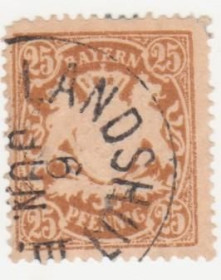 Німецька імперія (-) Германская империя (-) ^/--/^ Германия 1888 г. № 66 гашеная ^_^^^ Німеччина 1888 р. No 66 гашена - фото фото фото