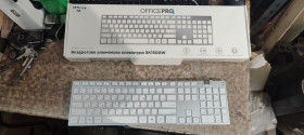Клавіатури Клавиатуры ^/--/^ Беспроводная клавиатура OfficePro SK /--/ 1500 /--/ W № 23061116 ^_^^^ Бездротова клавіатура OfficePro SK /--/ 1500 /--/ W No 23061116 - фото фото фото