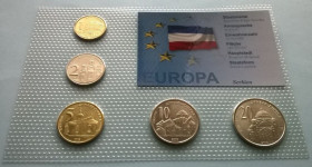 Сербія Сербия ^/--/^ Набор монет СЕРБИЯ запайка набір СЕРБІЯ блистер пластик ^_^^^ Набор монет Сербия запайка набор Сербия блистер пластик - фото фото фото