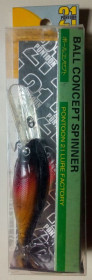 Воблери, принади Воблеры, приманки ^/--/^ Воблер Pontoon 21 Lure Factory Ball Concept Spinner  (Japan)  (новый) ^_^^^ Воблер Pontoon 21 Lure Factory Ball Concept Spinner (Japan) - фото фото фото