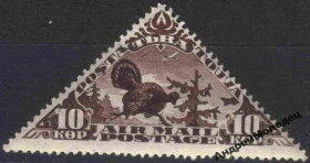 Інше Другое ^/--/^ 1934. Тува. 10 коп. Авиапочта. Тетерев. MNH. ^_^^^ 1934. Тува. 10 коп. Авіапошта. Тетерів. MNH. - фото фото фото