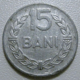 Румунія Румыния ^/--/^ Румунія 15 бані 1975 року 40980 ^_^^^ Румыния 15 купола 1975 года 40980 - фото фото фото