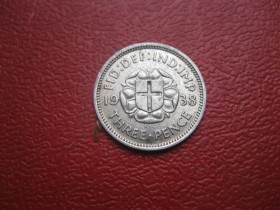 Георг VI (-) Георг VI (-) ^/--/^ Великобритания. 3 пенса 1938 г. Георг VI. Серебро 500 .Оригинал.Сохран!.XF-UNC, ^_^^^ Велика Британія. 3 Пенса 1938 Георг VI. Срібло 500.Оригінал.Збереж! XF-UNC, - фото фото фото