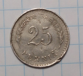 Фінляндія Финляндия ^/--/^ Финляндия 25 пенни 1940 ^_^^^ Фінляндія 25 пенні 1940 - фото фото фото