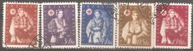 Інші країни Другие страны ^/--/^ Хорватия 1942 Sc.B /--/ 20-24 гаш. ПОЛНАЯ серия ^_^^^ Хорватія 1942 Sc.B /--/ 20-24 гаш. Повна серія - фото фото фото