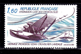 Транспорт Транспорт ^/--/^ Авиация .  Франция   1982 г MNH  - гидроплан ^_^^^ Авіація . Франція 1982 MNH - гідроплан - фото фото фото