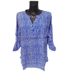 Кофти Кофты ^/--/^ Блуза штапель Rbossi 6047 3 /--/ XL синяя ^_^^^ Блуза штапель Rbossi 6047 3 /--/ XL синя - фото фото фото