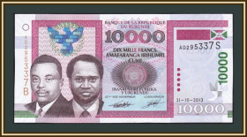 Бурунді Бурунди ^/--/^ Бурунди 10000 франков 2013 P-49  (49 /--/ b) a-UNC ^_^^^ Бурунді 10000 франків 2013 P-49 (49 /--/ b) a-UNC - фото фото фото