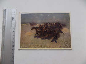 СРСР СССР ^/--/^ Открытка Тачанка Худ. Грекова 1954 г. ^_^^^ Листівка Тачанка Худ. Грекова 1954 - фото фото фото