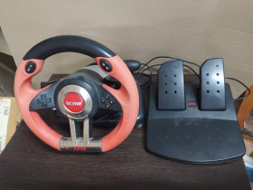 Інше Другое ^/--/^ 43483 Ігровий руль та педалі ACME RS , б/в ^_^^^ 43483 Игровой руль и педали ACME RS, б/у - фото фото фото